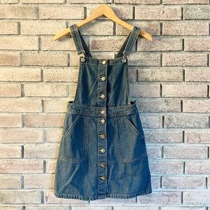 H&M jean overall dress